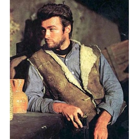 Clint Eastwood Spaghetti Western Leather Vest Clint Eastwood Spaghetti Western Leather Vest