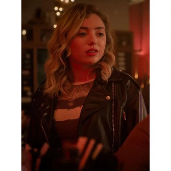 Cobra Kai S06 Peyton List Leather Jacket Cobra Kai S06 Peyton List Leather Jacket