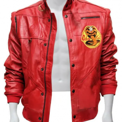Cobra Kai Karate Kid Red Leather Jacket