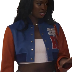 Coco Jones Bel Air S03 Crop Varsity Jacket Coco Jones Bel Air S03 Crop Varsity Jacket