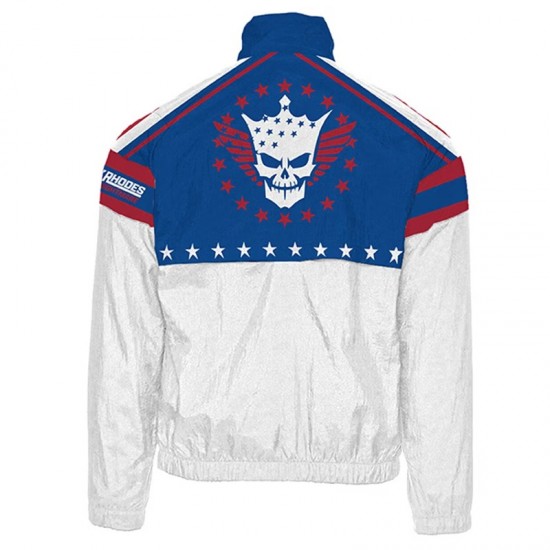 Cody Rhodes Stars & Stripes Nightmare Windbreaker Jacket Cody Rhodes Stars & Stripes Nightmare Windbreaker Jacket