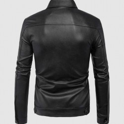 Collared Leather Jacket Collared Leather Jacket