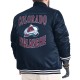 Colorado Avalanche Adaptive Bold Logo Varsity Satin Jacket