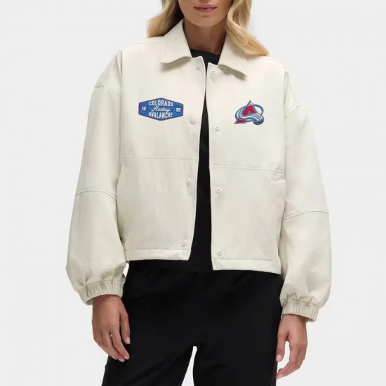 Colorado Avalanche Heathered Bone Coach’s Jacket Colorado Avalanche Heathered Bone Coach’s Jacket