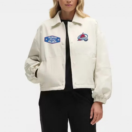 Colorado Avalanche Heathered Bone Coach’s Jacket