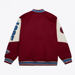 Colorado Avalanche Team History Burgundy Vintage Logo Varsity Jacket Colorado Avalanche Team History Burgundy Vintage Logo Varsity Jacket