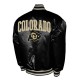 Colorado Buffaloes Club Black Satin Varsity Jacket Colorado Buffaloes Club Black Satin Varsity Jacket