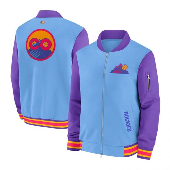 Colorado Rockies City Connect Dugout Bomber Jacket