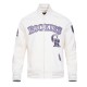 Colorado Rockies Eggshell/Black Game Day Jacket with Current Logo