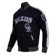 Colorado Rockies Eggshell/Black Game Day Jacket with Current Logo
