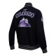 Colorado Rockies Eggshell/Black Game Day Jacket with Current Logo