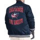 Columbus Blue Jackets Adaptive Bold Logo Varsity Satin Jacket