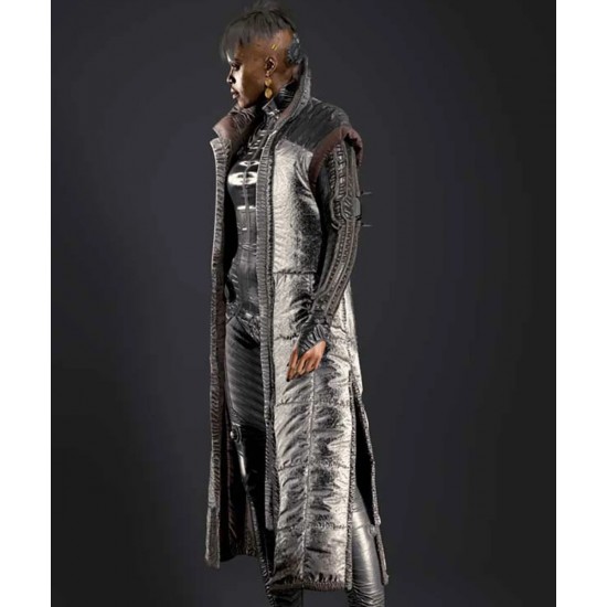 Cyberpunk 2077 Brigitte Silver Sleeveless Coat Cyberpunk 2077 Brigitte Silver Sleeveless Coat