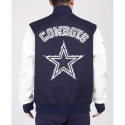 Dallas Cowboys Animal Patches Navy Varsity Jacket Dallas Cowboys Animal Patches Navy Varsity Jacket