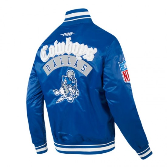 Dallas Cowboys Best of Classic Rib Satin Jacket Dallas Cowboys Best of Classic Rib Satin Jacket