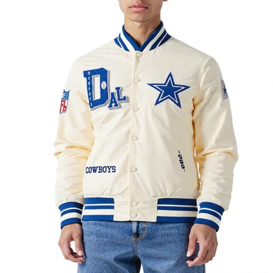 Dallas Cowboys Best of Classic Rib Satin Jacket Dallas Cowboys Best of Classic Rib Satin Jacket
