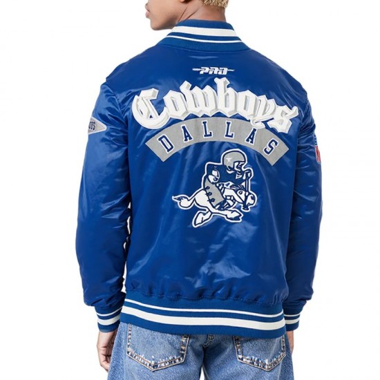 Dallas Cowboys Best of Classic Rib Satin Jacket Dallas Cowboys Best of Classic Rib Satin Jacket