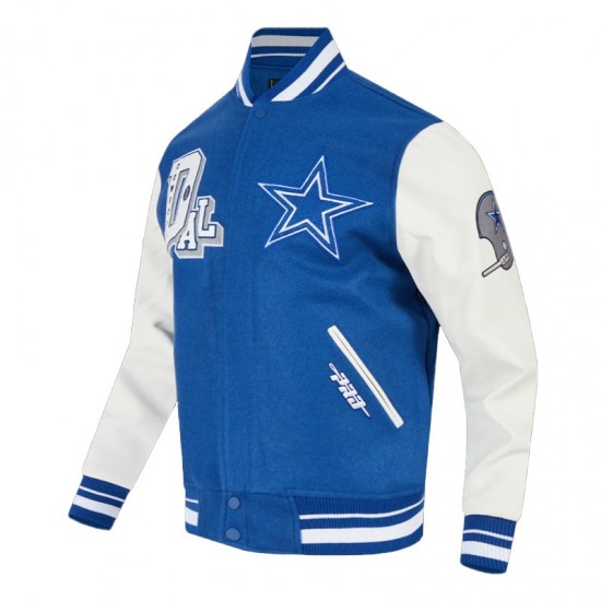 Dallas Cowboys Best of Classic Rib Varsity Jacket Dallas Cowboys Best of Classic Rib Varsity Jacket