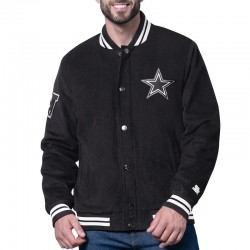 Dallas Cowboys Blackout Corduroy Varsity Jacket