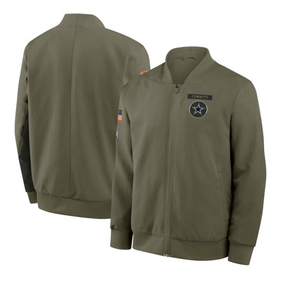 Dallas Cowboys Sideline Full-Zip Bomber Jacket Dallas Cowboys Sideline Full-Zip Bomber Jacket