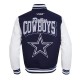Dallas Cowboys Team Badge Classic Rib Varsity Jacket