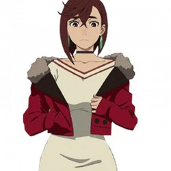 Dandadan Momo Ayase Cropped Red Cotton Jacket Dandadan Momo Ayase Cropped Red Cotton Jacket