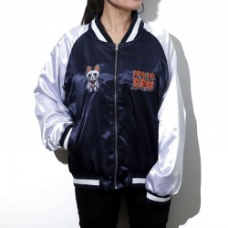 Dandadan Souvenir Navy and Silver Bomber Jacket