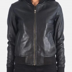 Danielle Rose Russell Legacies Bomber Leather Jacket