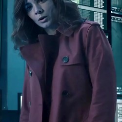 Dark Matter Alice Braga Red Trench Coat Dark Matter Alice Braga Red Trench Coat
