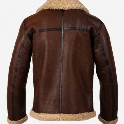 Dark Winds Zahn McClarnon Shearling Leather Jacket Dark Winds Zahn McClarnon Shearling Leather Jacket