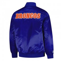 Denver Broncos Exclusive Royal Varsity Satin Jacket Denver Broncos Exclusive Royal Varsity Satin Jacket