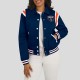 Denver Broncos Lightweight Navy Varsity Satin Jacket
