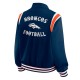 Denver Broncos Lightweight Navy Varsity Satin Jacket