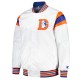 Denver Broncos Midweight White Satin Jacket Denver Broncos Midweight White Satin Jacket