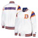 Denver Broncos Midweight White Satin Jacket Denver Broncos Midweight White Satin Jacket