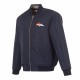 Denver Broncos Navy/Gray Full-Zip Reversible Flight Jacket Denver Broncos Navy/Gray Full-Zip Reversible Flight Jacket
