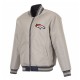 Denver Broncos Navy/Gray Full-Zip Reversible Flight Jacket Denver Broncos Navy/Gray Full-Zip Reversible Flight Jacket