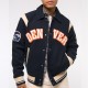Denver Broncos Navy Varsity Bomber Wool Jacket Denver Broncos Navy Varsity Bomber Wool Jacket