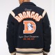 Denver Broncos Navy Varsity Bomber Wool Jacket Denver Broncos Navy Varsity Bomber Wool Jacket
