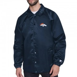 Denver Broncos Retro Logo Coaches Jacket