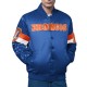 Denver Broncos Triple Option Varsity Satin Jacket Denver Broncos Triple Option Varsity Satin Jacket