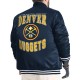 Denver Nuggets Adaptive Bold Logo Varsity Satin Jacket
