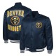 Denver Nuggets Adaptive Bold Logo Varsity Satin Jacket