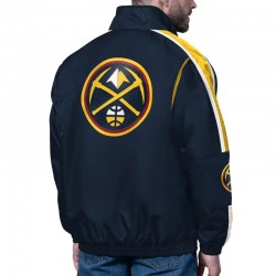 Denver Nuggets Freestyle Navy Lightweight Full-Zip Jacket