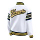 Denver Nuggets Snap Front White Fleece Jacket Denver Nuggets Snap Front White Fleece Jacket