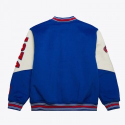 Denver Nuggets Team History Royal Vintage Logo Varsity Jacket Denver Nuggets Team History Royal Vintage Logo Varsity Jacket