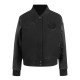 Denver Nuggets Triple Black Varsity Wool and Leather Jacket Denver Nuggets Triple Black Varsity Wool and Leather Jacket