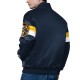 Denver Nuggets Triple Option Varsity Satin Jacket Denver Nuggets Triple Option Varsity Satin Jacket