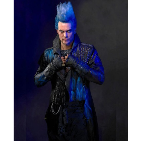 Descendants 3 Hades Studded Black Leather Tailcoat Descendants 3 Hades Studded Black Leather Tailcoat