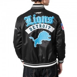 Detroit Lions Best of Classic Rib Satin Jacket Detroit Lions Best of Classic Rib Satin Jacket